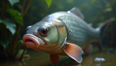 A chart showing the four main species of invasive Asian carp